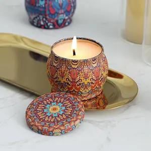 tin candle containers