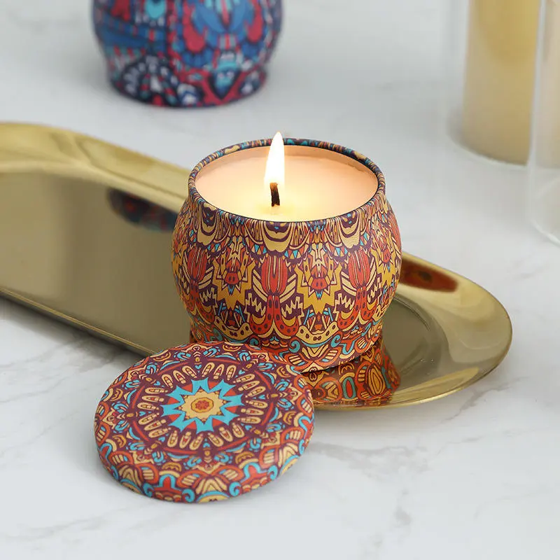 tin candle containers