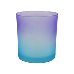 gradient candle jar