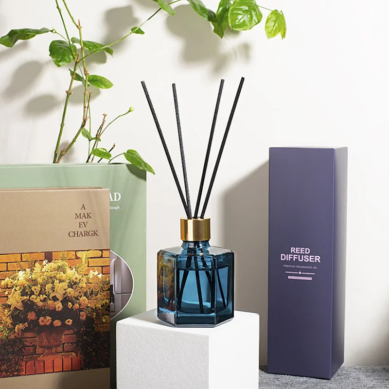 hexagonal diffuser glass bottle