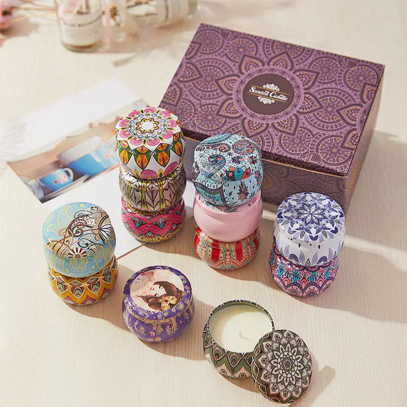 tin candle containers