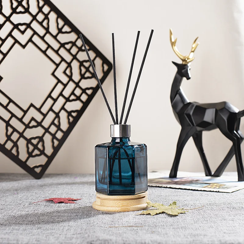 hexagonal diffuser glass bottle