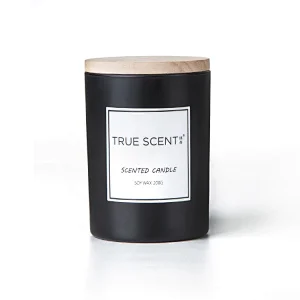 black matte candle jars with lid