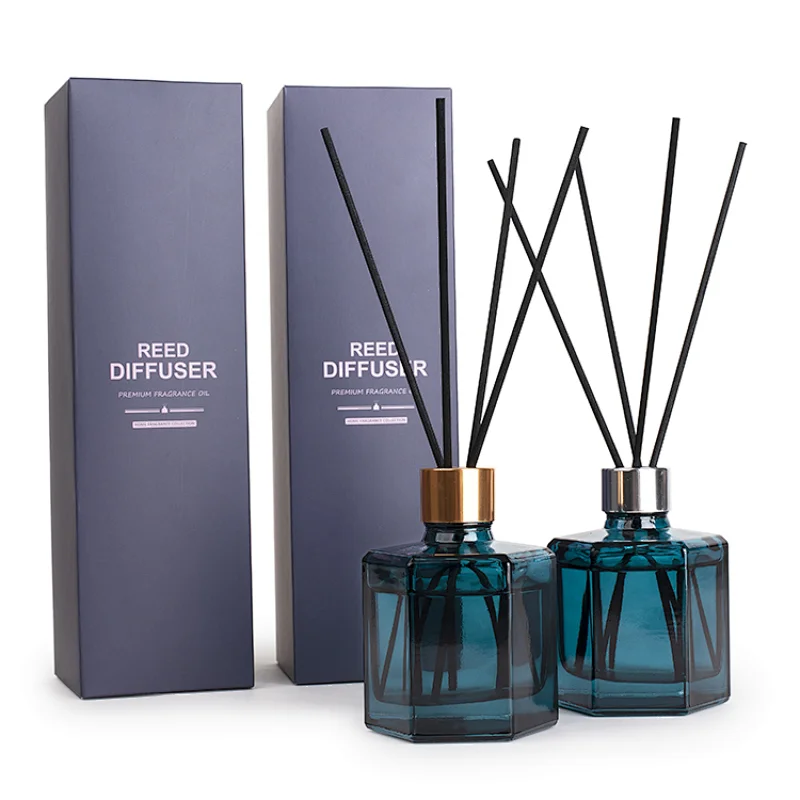 hexagonal diffuser glass bottle