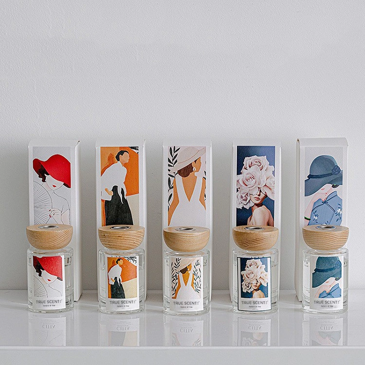 diffuser bottle with wood cap