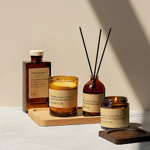 reed diffuser and candle set