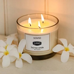 3 wick scented candles