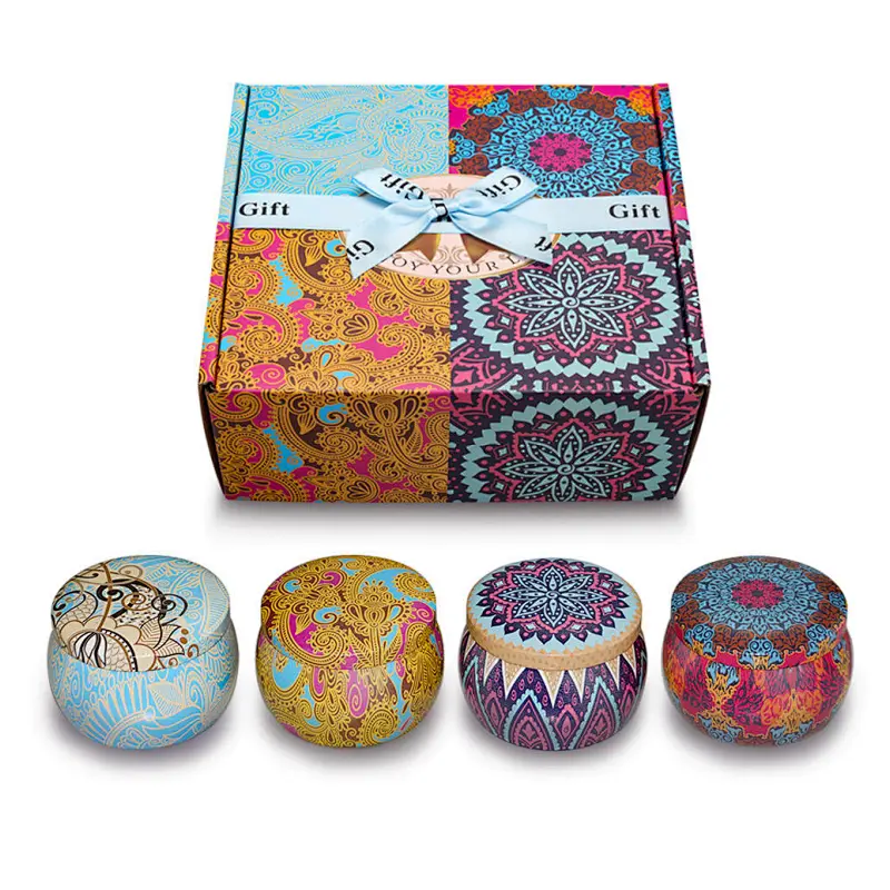 tin candle containers