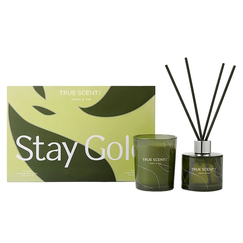 reed diffuser and candle gift set