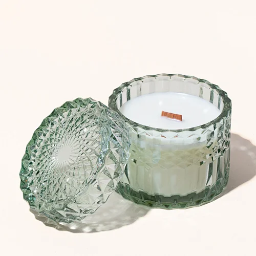 crystal candle jar