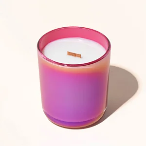 iridescent candle jar