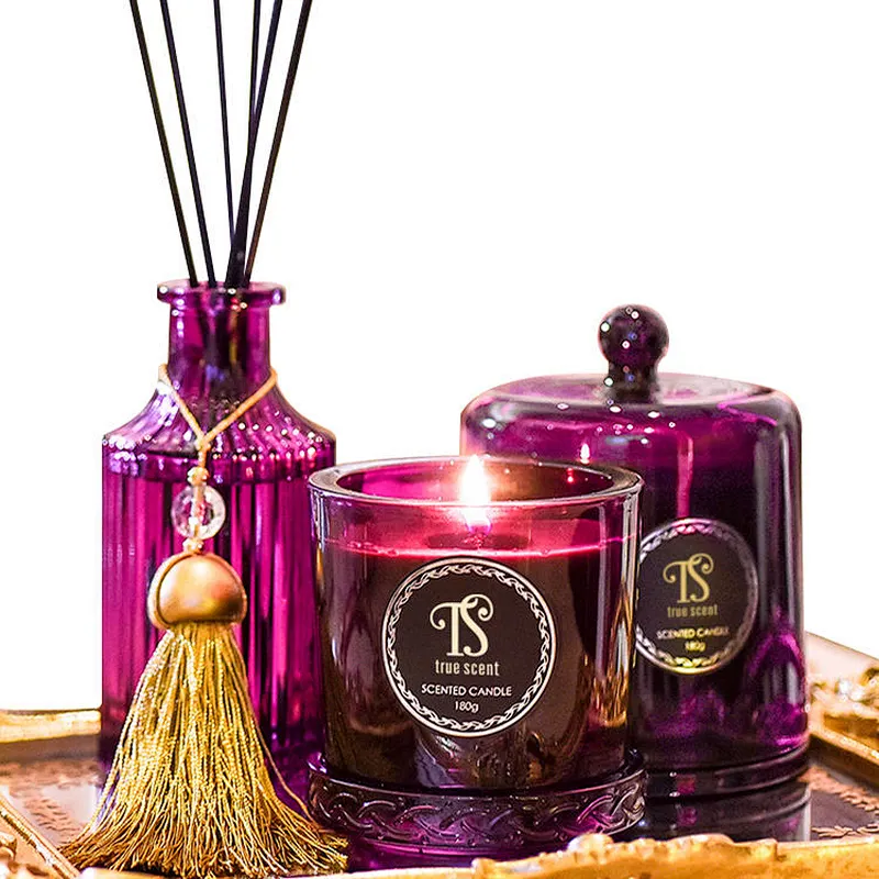 candle and reed diffuser gift set