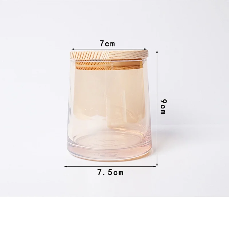 iridescent candle jar