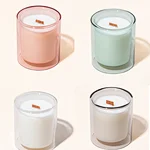 double glass candle jars