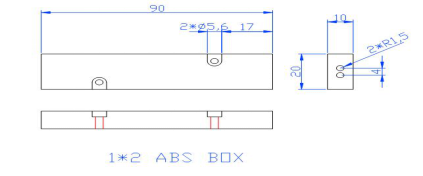 1x2 or 2x2 Coupler