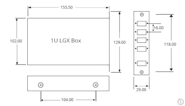 LGX Module 1x4 PLC Splitter