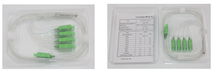 Blockless 1x2 PLC Splitter