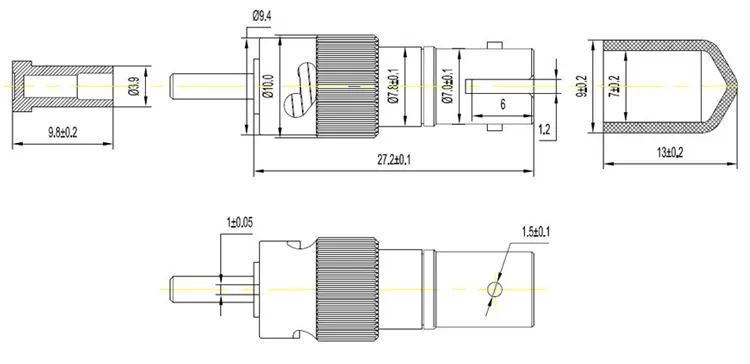 ST Plug-In Male To Female Fixed Attenuator