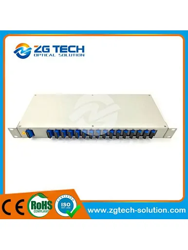 1U 19 Inch Rack Mounted 1x32 PLC Splitter