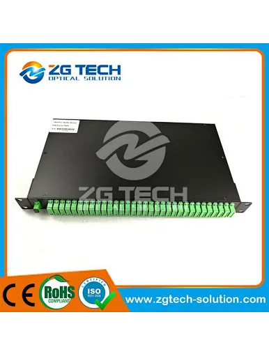 1U 19 Inch Rack Mounted 1x64 PLC Splitter