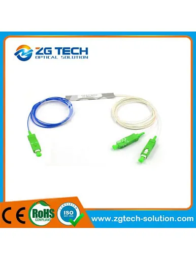 Blockless 1x2 PLC Splitter