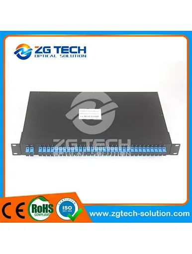 1U 19 Inch Rack Mounted 2x32 PLC Splitter