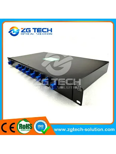 1U 19 Inch Rack Mounted 1x8 PLC Splitter