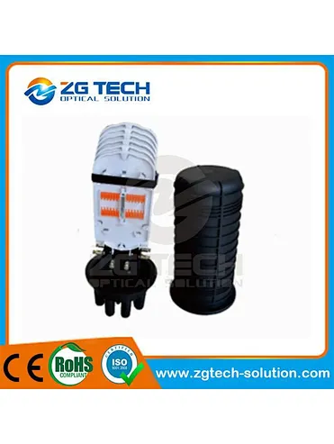 Four In And Four Out Dome Type Fiber Optic Splice Closure