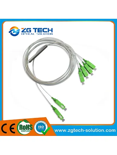 PLC Bare Fiber Splitter Steel Tube