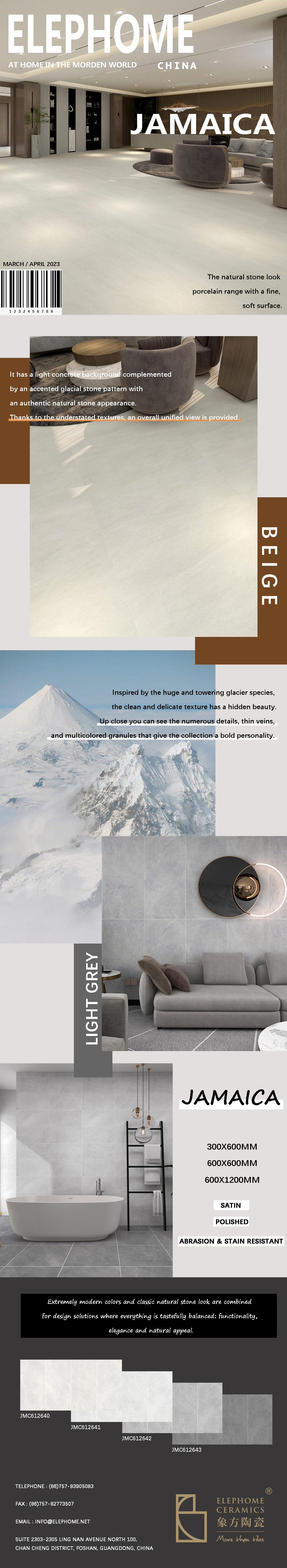 JAMAICA large floor tiles SupplierElephome Ceramics