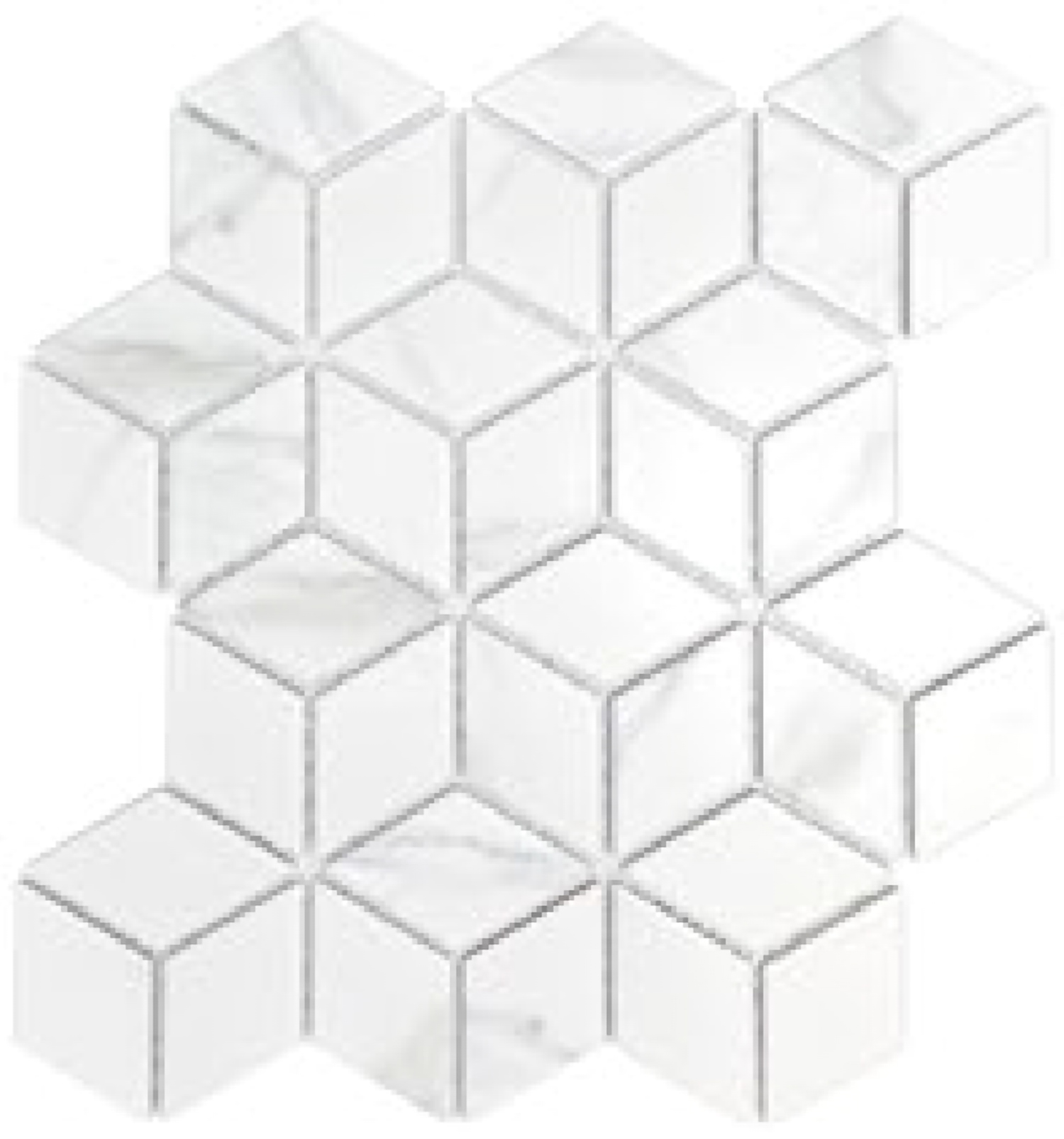 CARRARA WHITE | diamond marble mosaic Supplier-Elephome Ceramics