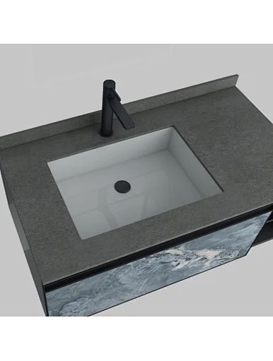 modern vanity cabinet set with top