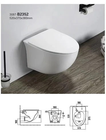 Hanging Wc Floating Hang Toilet Wall Hung Mounted Commode Suspend Toilet-B2352 Series