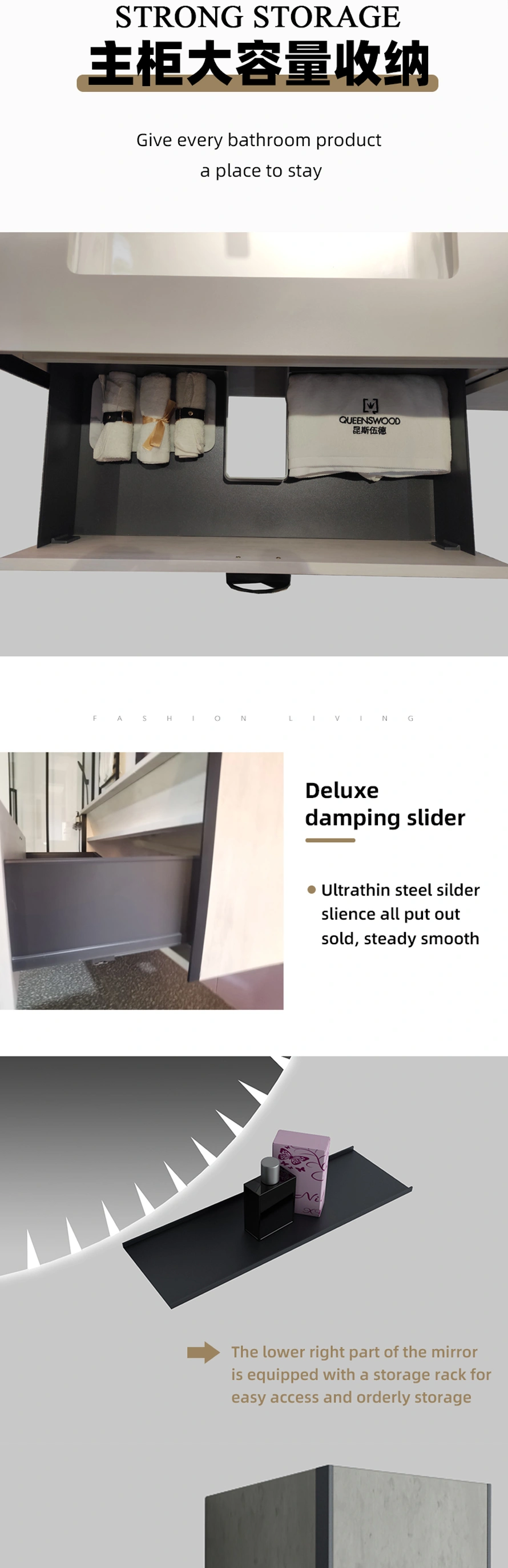 fashionable bathroom cabinet,bathroom vanity set,bathroom mirror,ceramic washbasin,bathroom furniture