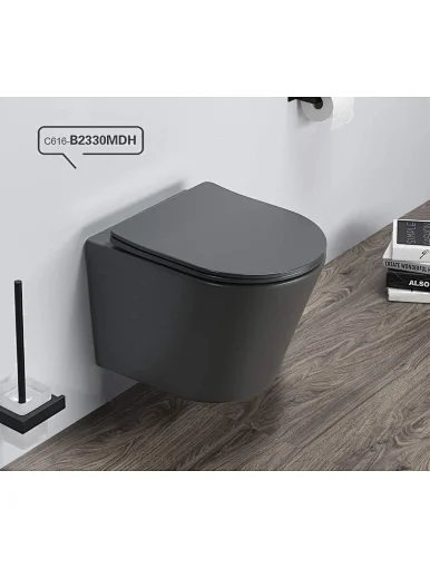 Modern rimless flushing system sanitary ware ceramic WC wall hung toilet