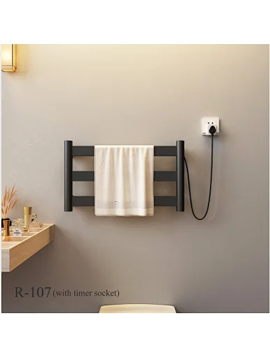 Factory thermal control electric towel rack towel heater Bathroom Radiator with shelf wall mounted