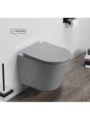 Modern rimless flushing system sanitary ware ceramic WC wall hung toilet