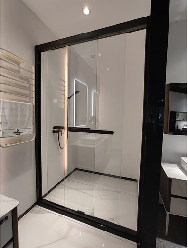 Diamond Frameless Style Hinge Shower Enclosure
