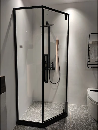 High End Bathroom Designs Corner Mounted Diamond Design Simple Shower Room