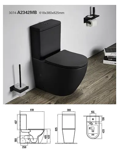 Sanitary Ware Water Closet Siphonic One Piece Composting Washdown Ceramic Wc Bowl Toilet