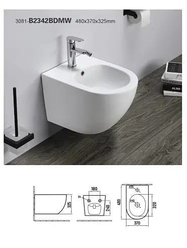 High Quality Ceramic Woman Toilet bidet Modern Colored Round Shape Bidet