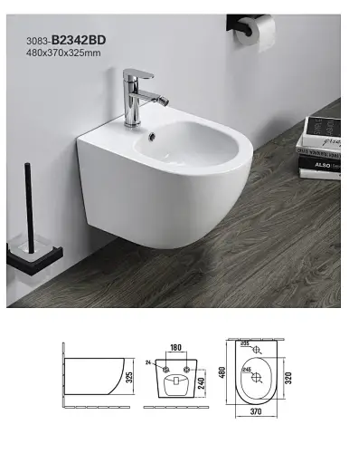 Wall Hung One Piece Bidet