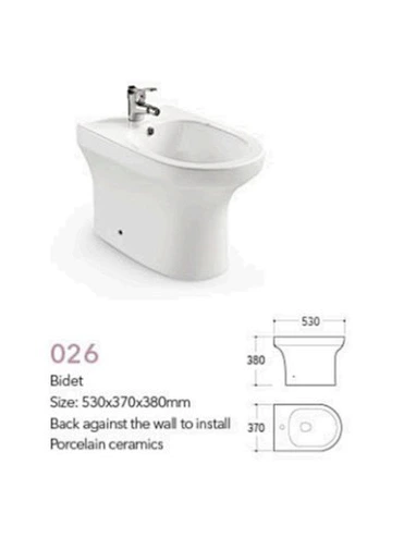 New Style Hot Selling Bathroom WC Sanitary Ware Toilet Bidet Wall Mounted Bidet-026 Series