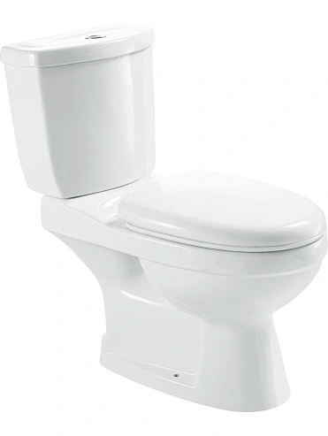 Bathroom Ceramic Washdown Toilets Two Piece WC white close-couched closet 823 Series