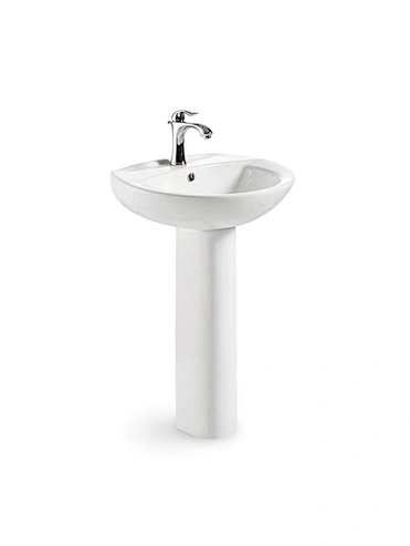 Manufacture designer bathroom wash basin vessel ceramic pedestal basin lavatory sink white antique standing pedestal basin-2222 Series