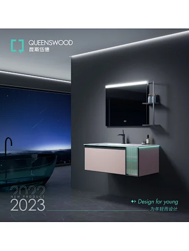 wall mounted cabinets with LED mirror cabinet