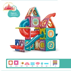 Hot Sale Kids Educational Toy Multifunctional Magnetic Block Table With Touch Light SL13E010