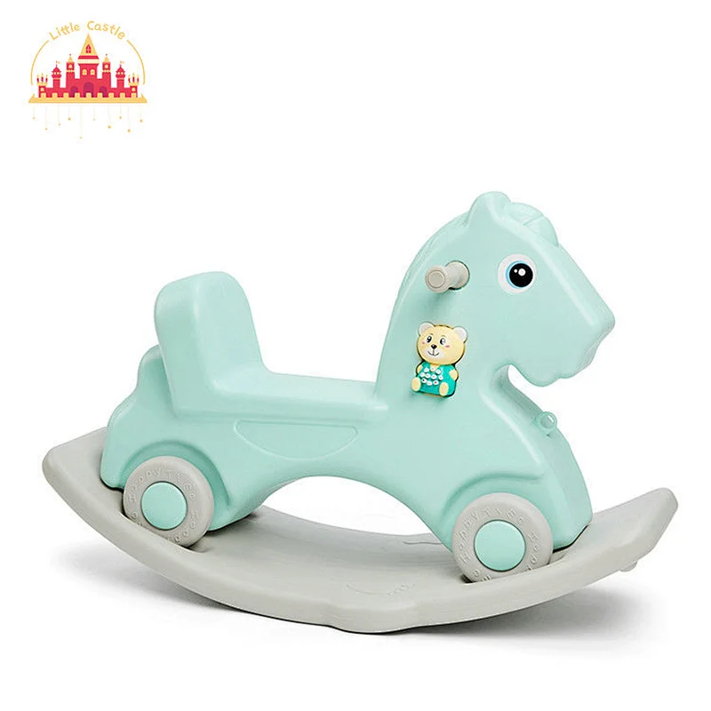 2022 New Creative Two In One Plastic Rocking Horse and Slide for Kids SL01F032