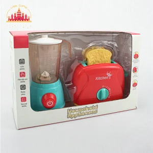 Hot sell pretend kitchen play plastic bread machine juice set for kids SL10D373
