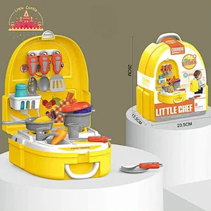 Good Prize Educational Kitchen Play Set Toy Plastic Kitchen Suitcase Toy for Kids SL10D047